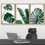 Minimal Botanical Vibrant Green Monstera and Banana Leaf Trio Botanical-119390344-72966495-72966496