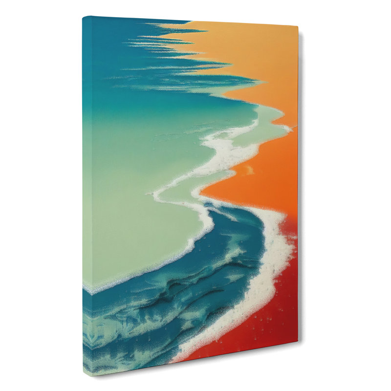 Beach Flames - Wrapped Canvas Print, 50cm H x 35cm W x 3cm D