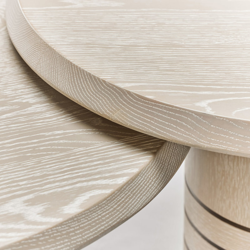 Ensemble de tables basses 2 pièces Hunt, Gris falaise