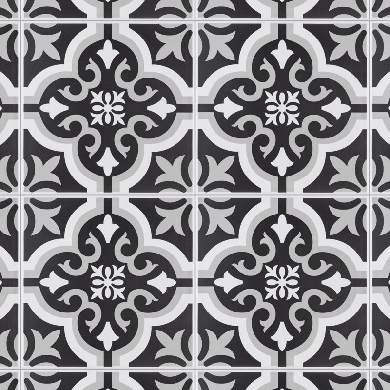 Dosbraga 8" x 8" Ceramic Patterned Wall & Floor Tile