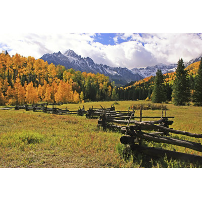Mount Sneffels Range, Colorado - Wrapped Canvas Print