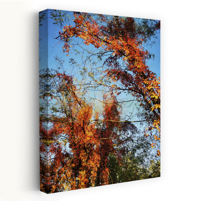 Art contemporain contemporain abstrait paysage organique d'automne, H 12 po x l 8 po