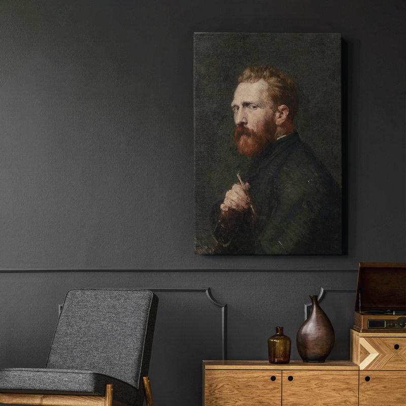 «Vintage Portrait Print CXLI», reproduction sur toile encadrée, H 49 po x l 33 po