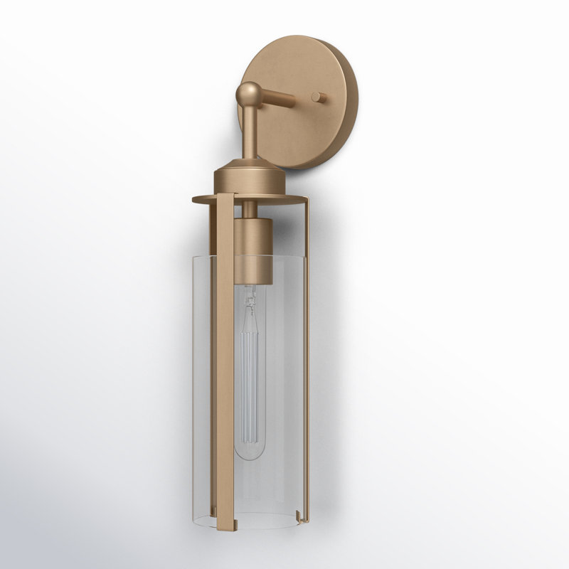 Keziah 1 - Light Dimmable Bath Sconce, Burnished Brass