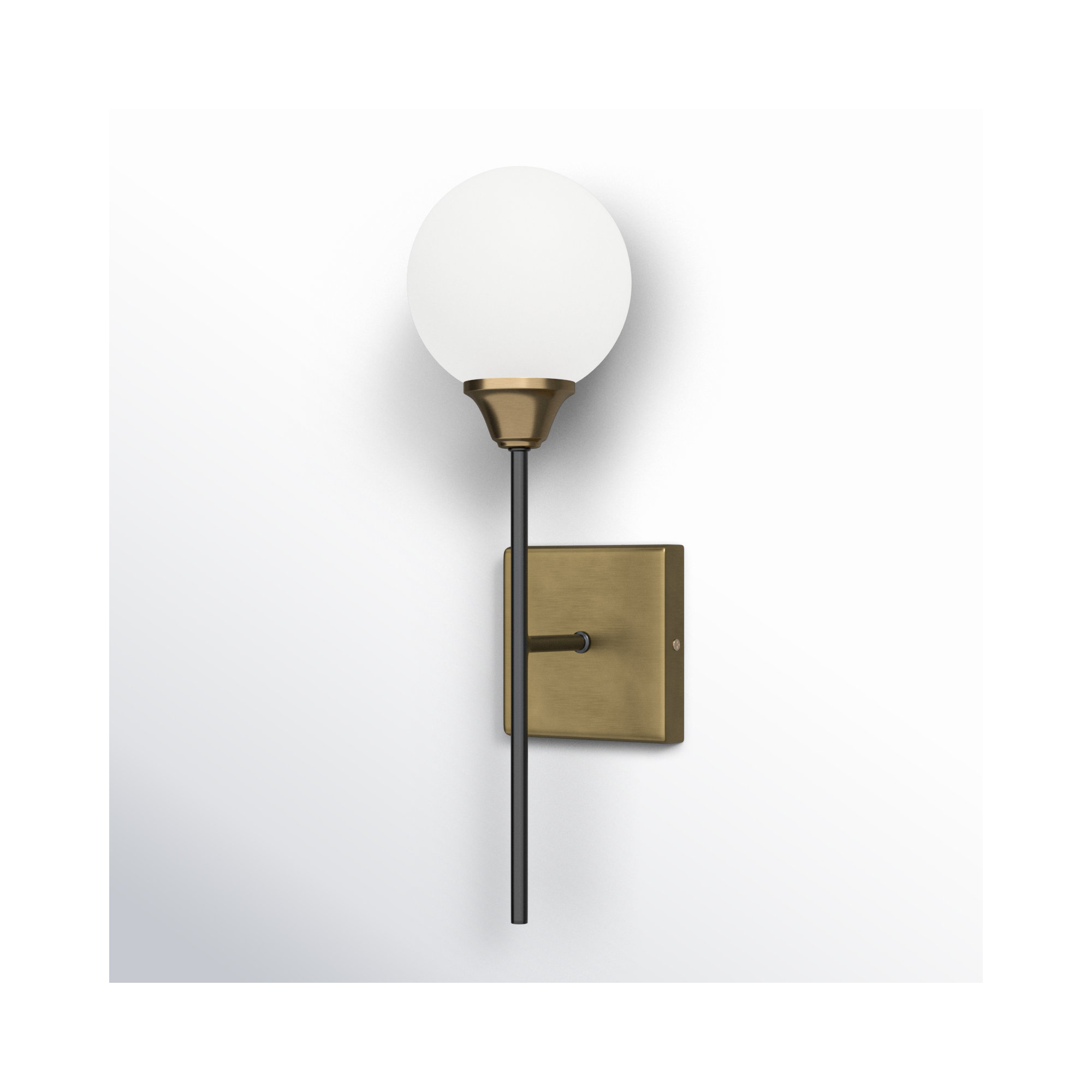 Hallas Single Light Glass Stainless Steel Dimmable Wall Sconces