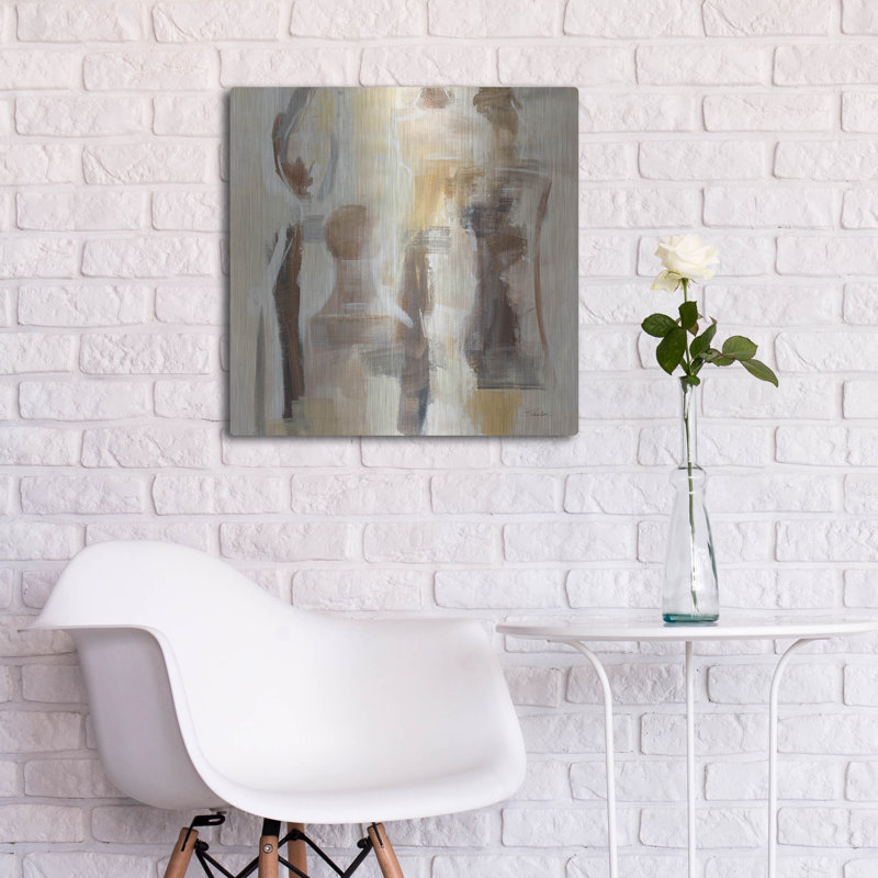 Art mural en métal luxueux «Deconstruct Chess» par Silvia Vassileva, 24 po x 24 po, H 24 po x l 24 po