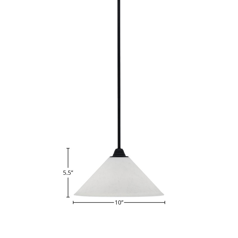 Paramount Stem Hung Pendant, 5.5" H x 10" W