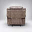 Fauteuil inclinable luxueux en velours chocolat à deux tons avec mouvement doux et siège capitonné confortable, parfait pour la détente