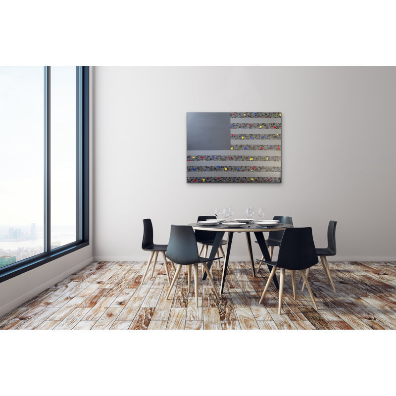 American Flag Painting by Eddie Bruckner