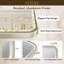 Miroir en nickel brossé pour salle de bain 22 x 30 Verre trempé à bords biseautés, Miroir de salle de bain-440184505
