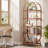 70.8" Tall Open Bookshelf, Modern Arched Bookcase-1119016604