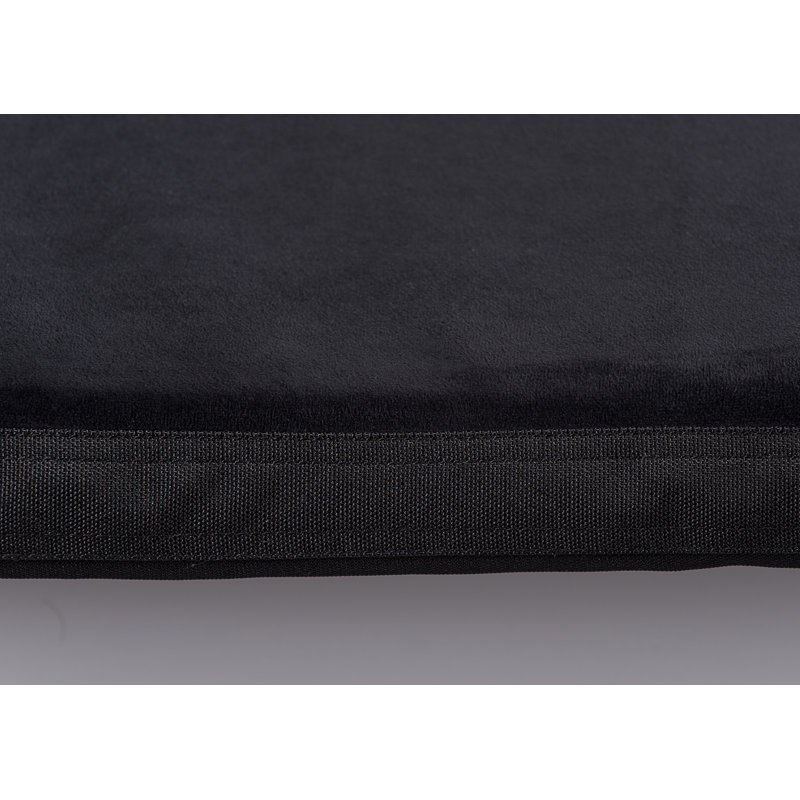 Coussin de coyote caisse Sheehy, Très petit (l 18 po x P 24 po x H 2,5 po), Noir