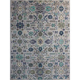 Transitional One-of-a-Kind Rectangle 9'2" X 12' Hand Knotted Area Rug