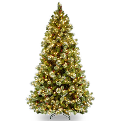 7.5' Pre-Lit Pine Christmas Tree