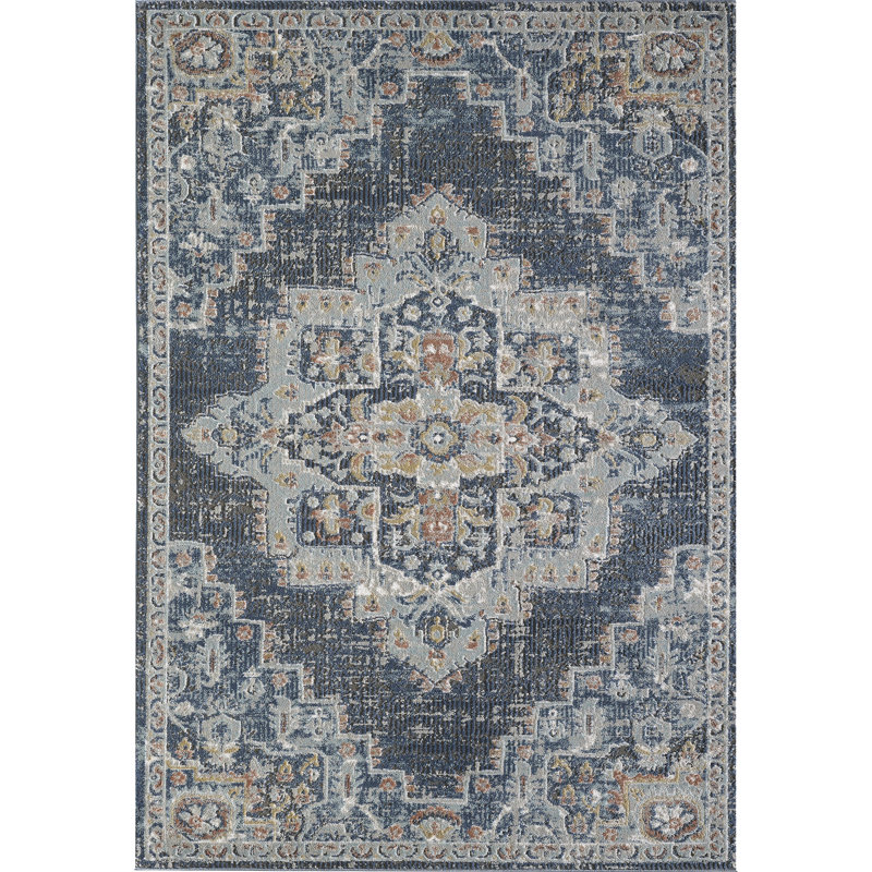 Tapis oriental bleu Maxille, Rectangle 2 pi 2 po x 3 pi