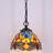 Small Tiffany Pendant Light Dragonfly Style Stained Glass Pendant Hanging Lamp-189554761