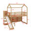 Lit mezzanine simple avec tablettes et lumière-120034832