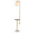 Anapaola 64.5'' Bronze/White Tray Table Floor Lamp