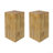 Wood-Look Square-Column MGO End Table,  H27.75",Wood-Like Distressed Finish, Mix With Different Heights, Indoor Outdoor Use-220899106-220899110