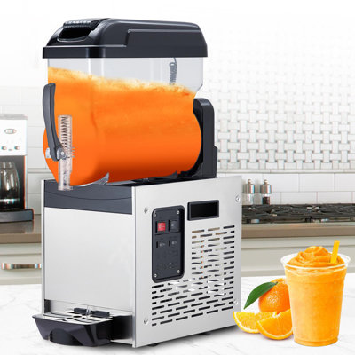 3 x 15L Commercial Slush Machine – Low-Noise Frozen Drink Maker with 360° Auto-Clean & LED Display, for Milkshakes & Cocktails – Premium for Home & Party Use