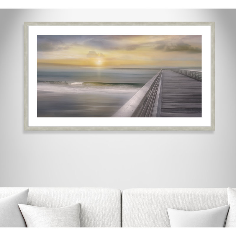 «Sundown», reproduction d'impression encadrée, Argent chaleureux