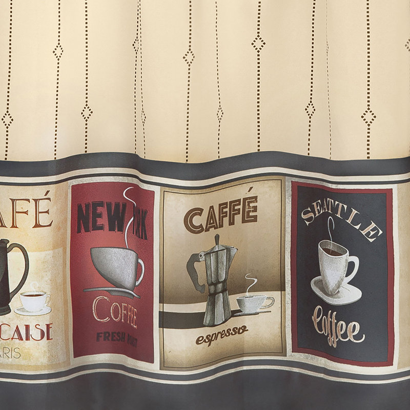 Niti Tailored Kitchen Curtain, 58" W x 36" L
