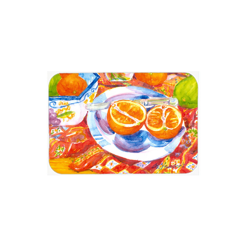 Tapis de floride oranges de caroline de floride pour planche à découper en verre déjeuner