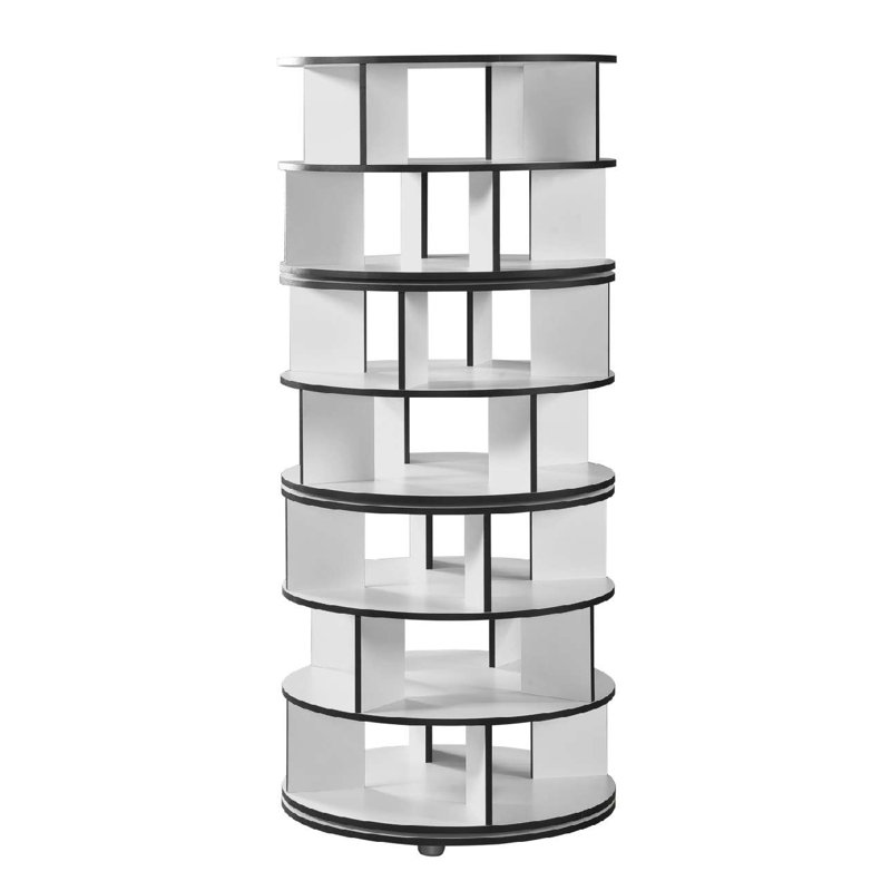 7-Tier Rotating Shoe Rack, 360° Revolving Lazy Susan Spinning Shoe Rack Tower Storage Organizer for Closet Entryway Bedroom Hallway
