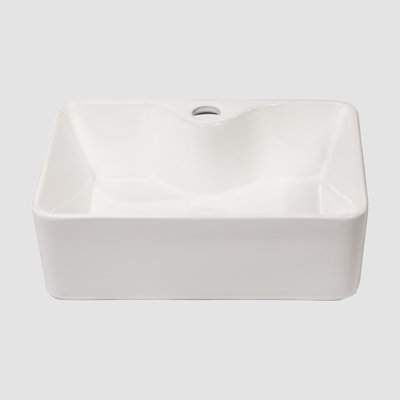 Lavabo de salle de bain rectangulaire en céramique Go Peak