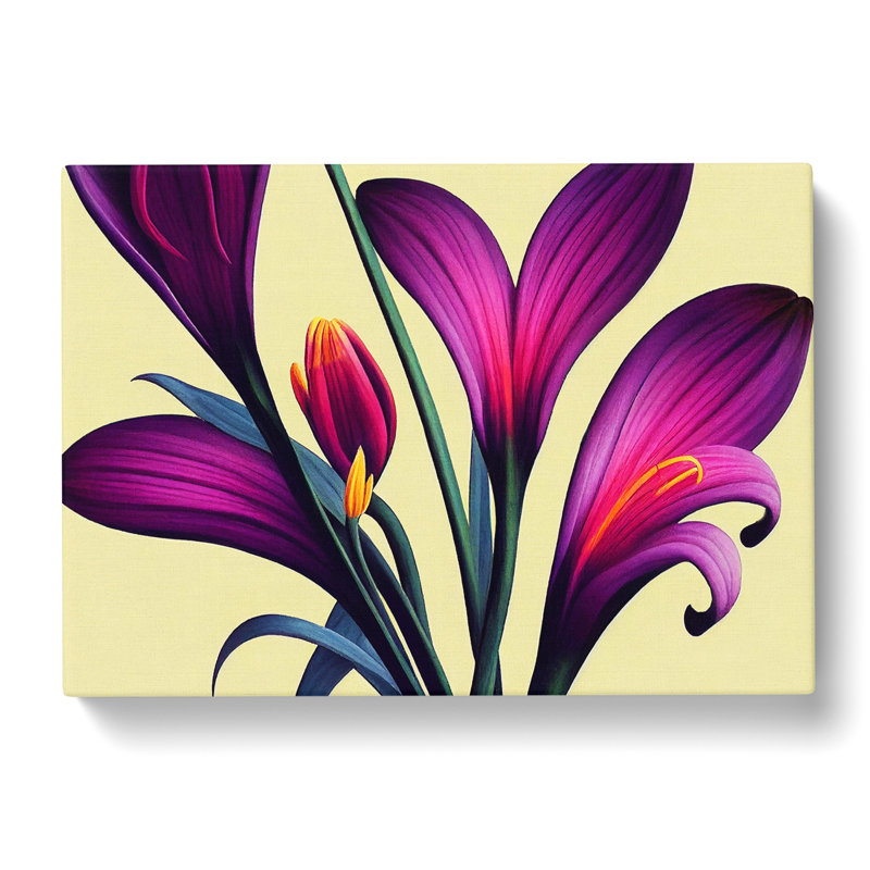 Blissful Flowers - Wrapped Canvas, 35cm H x 50cm W x 3cm D