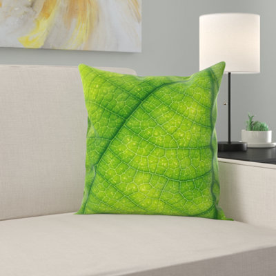 Coussin décoratif à feuilles