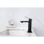 Robinet de salle de bain à cascade, évier de salle de bain à poignée simple noir mat en acier inoxydable pour une durabilité à long terme, la corrosion et la surface des empreintes digitales, robinet à débit d'eau ininterrompu silencieux avec bec,-123061736