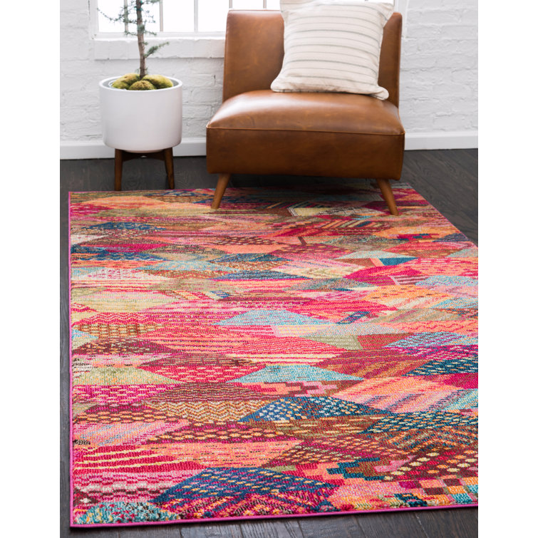 Eddins Washable Geometric Indoor Rug