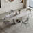 Simple Modern Rectangular Rock Slab Dining Table
