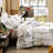 Comforter Set, Comforter Set with Pattern, Soft Seersucker Design All Season Microfiber Bedding Set-111598565-112472742