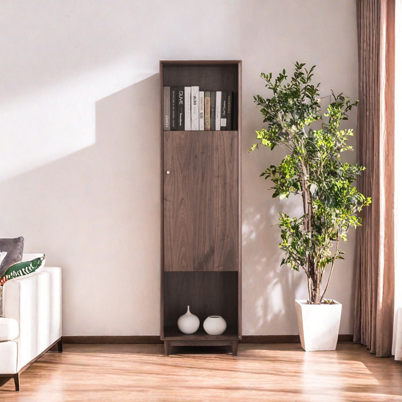 European Style All Solid Wood Small Bookcase