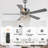 Trogdon 52 Inch Crystal Ceiling Fan with Lights and Remote, , 6 Speeds DC Motor Modern Glam Chandelier Ceiling Fan-1765691240