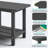 HDPE Adirondack 2-Tier End Table – Weatherproof & Durable Outdoor Side Table for Patio, Poolside, and Lawn-351166957