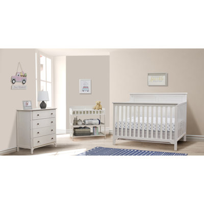 Farmhouse Convertible 4 -Piece Nursery Furniture Set