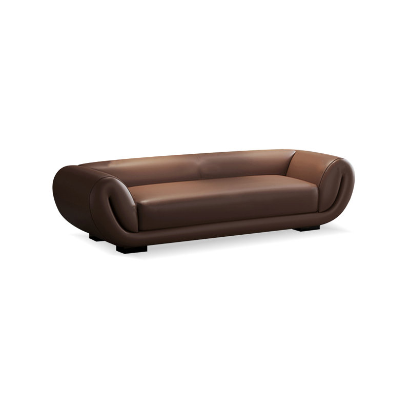  Brown Upholstered Leather Bedroom Bench With Entryway Bench, Brown