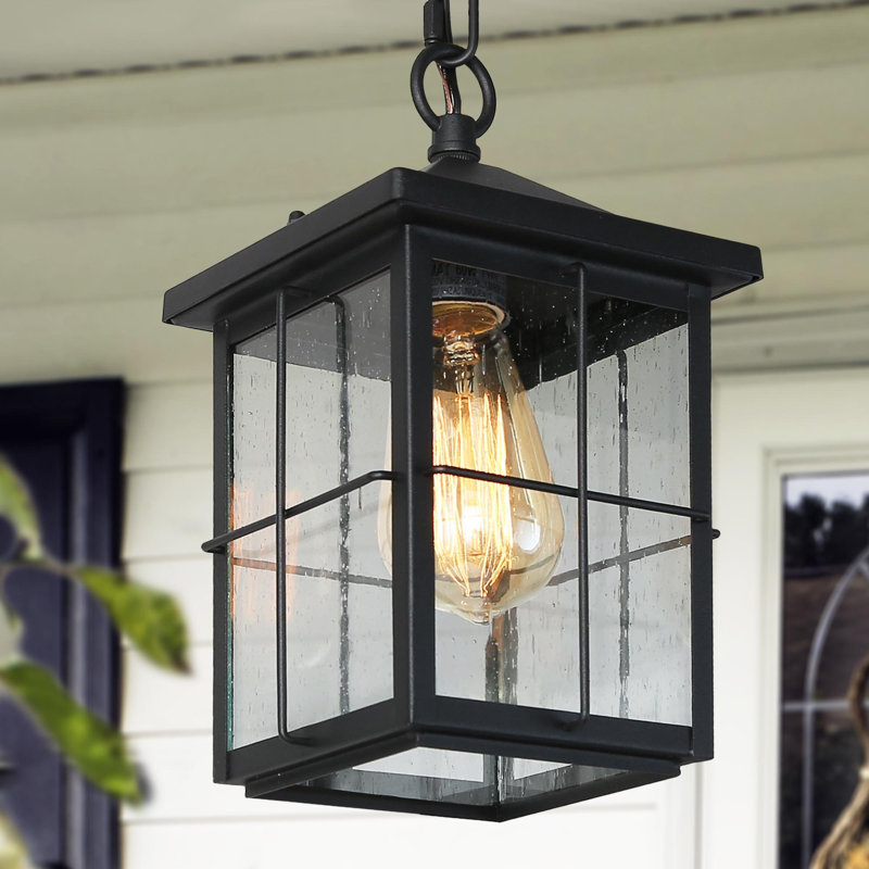 Luminaire suspendu d'extérieur à 1 ampoule H 11,5 po