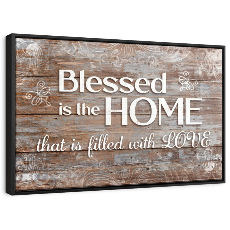 «Home Fills With Love», art mural, H 29 po x l 43 po
