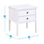 Table de chevet 2 tiroirs Emmett