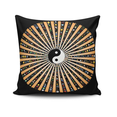 Decorative Cushion Cover, 17 x 17 Inches, 50% Cotton / 50% Polyester | Machine Washable at 104°F, Ironable, Concealed Zip Closure | Perfect for Living Room, Bedroom, and Stylish Home Décor