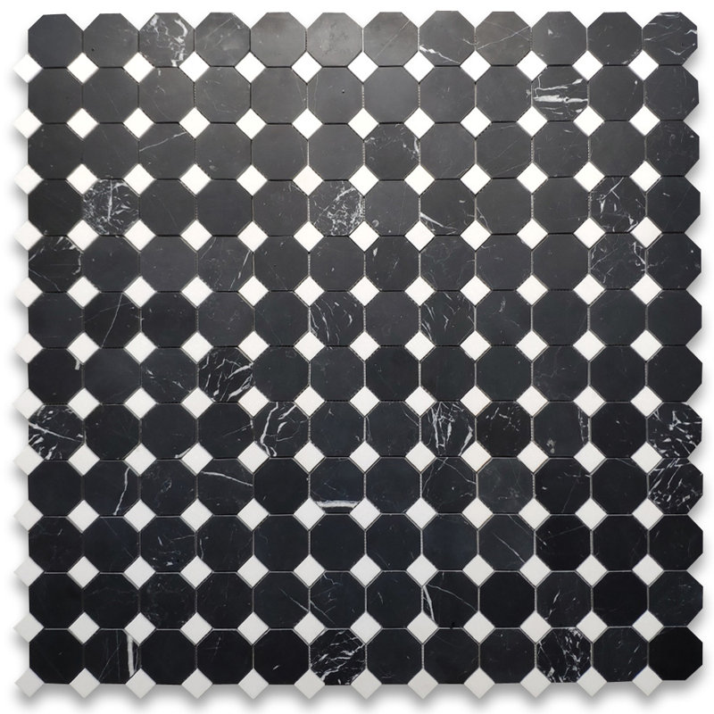Carrelage mosaïque en marbre et octogone