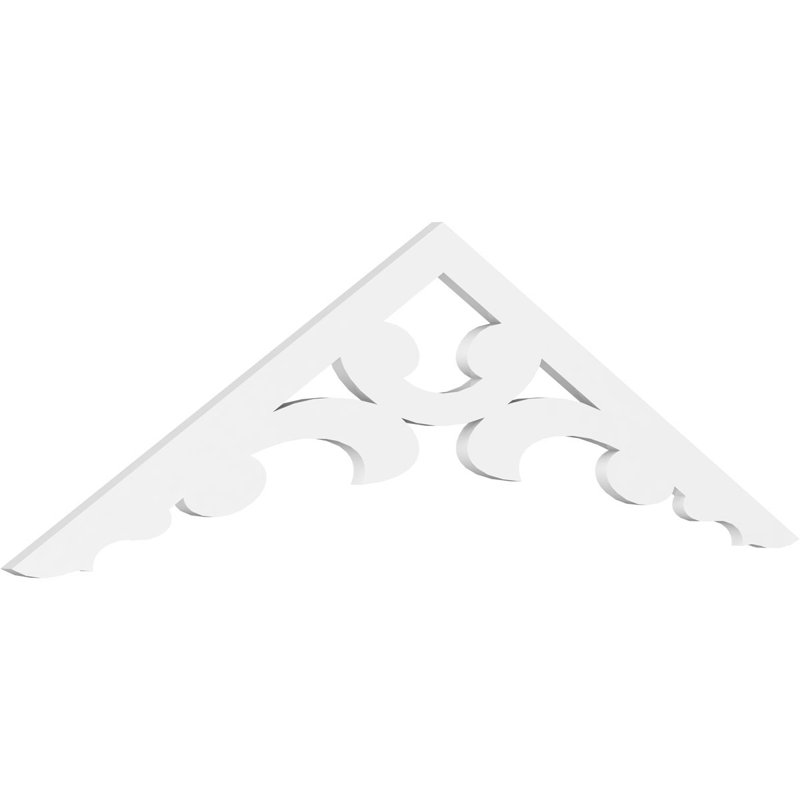 Gable en PVC de qualité architecturale Vienna, 36 po x 11 po x 1 po, 7 / 12, Uréthane
