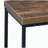 Weathered Oak and Black 1-Layer TV Cabinet