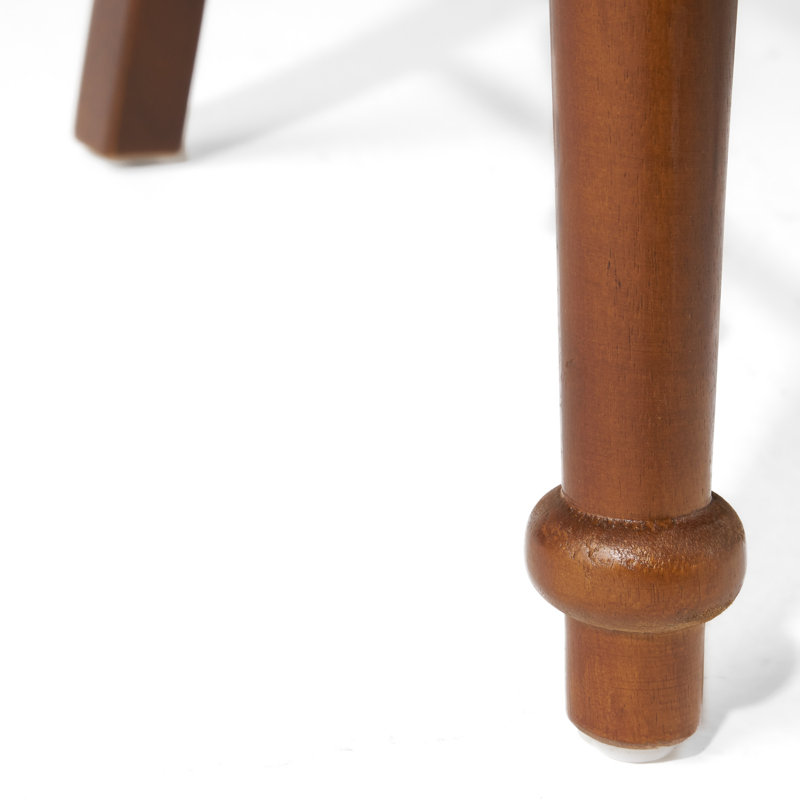Chaise d'appoint en bois massif Liza, Chêne foncé