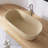 59" x 29" Freestanding Terrazzo Bathtub Solid Surface Soaking Tub
