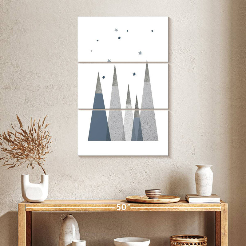 Ashelle Grey Mountains I, 57" H x 36" W